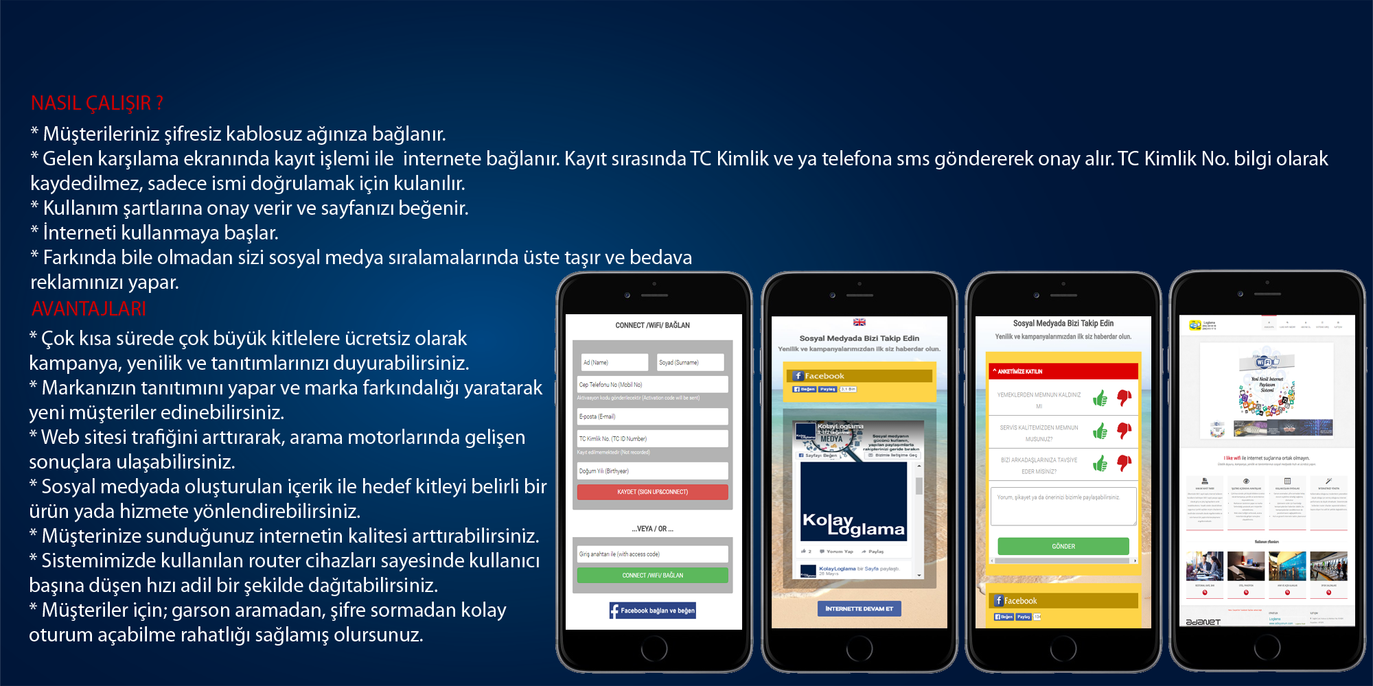 Sosyal beğeni arttırma güvenli wifi